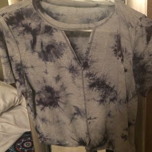 Tie die stripped shirt